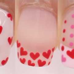 9 VALENTINE'S DAY NAIL DESIGNS! easy Valentine's day nail art compilation on natural nails at home