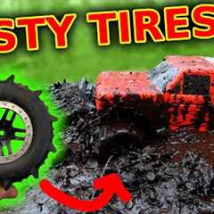 Nasty Paddle Tires on RC Mud Bogger