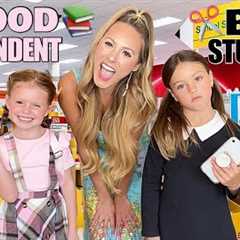 GOOD STUDENT 📚✏️ VS BAD STUDENT 😈✂️ TARGET SHOPPING CHALLENGE