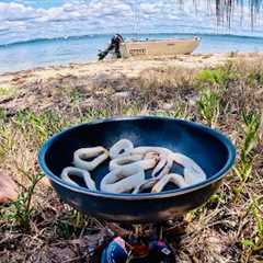 Solo Camping On My Boat | Island Hopping | Catch & Cook