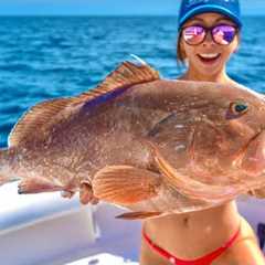 HOT Grouper Fishing | 50 Miles Offshore | Catch Clean Cook