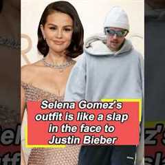 Selena Gomez's champagne dress is like a slap in the face to Justin Bieber#foryou #usa