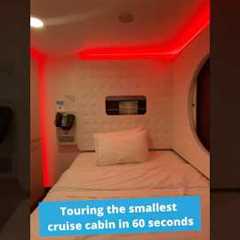 Tour of TINIEST Cruise Cabin (99 square feet!) #cruiseship #travel #cruiselife