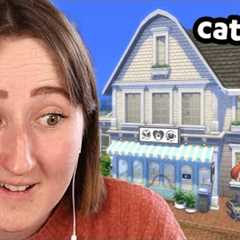 Building a CAT CAFE in The Sims 4: Businesses & Hobbies! (Streamed 3/8/25)