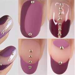 FALL NAIL ART! chrome nail art at home using gel polish, minimal fall nail compilation