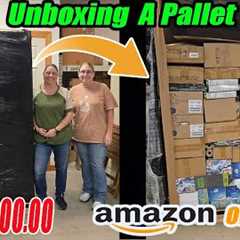 Unboxing Amazon Overstock! I paid $1,000 For this mystery pallet. Check out the amazing stacking job