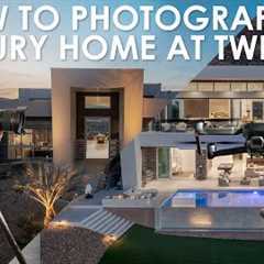 How to Photograph a Luxury Home at Twilight for Real Estate in 2025