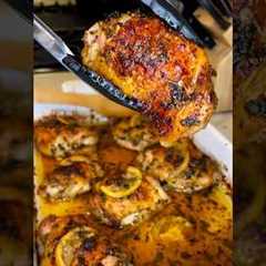 Lemon Chicken - Bake for 40min @ 400 degrees. Broil for 5min. #chicken#food#mealprep#easyrecipe#fyp