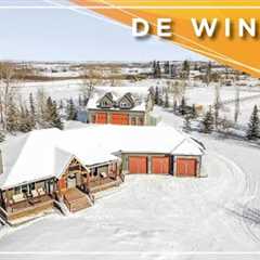 Alberta Real Estate Property Aerial Production - 53 Bridle Pl, De Winton