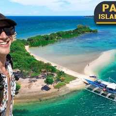 PHILIPPINES PARADISE ISLAND HOPPING - Exploring Bay of BOATS & White Sandbar AMAZING Reef Blue..