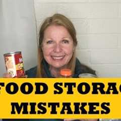 Food Storage Mistakes...How To Avoid Prepper Pantry Disasters