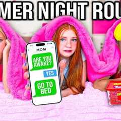 SUMMER NiGHTTiME ROUTINE WiTH 10 KiDS!! *OUT PAST MiDNiGHT!* 😳🤫