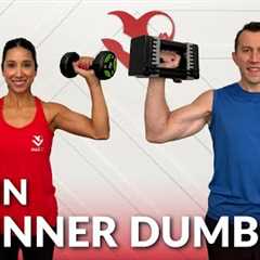 20 Min Beginner Dumbbell Full Body Workout at Home Strength Training