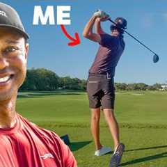 Tiger Woods teaches me how to hit it Straight!