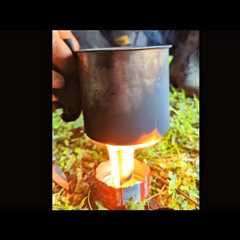 Survival Skills: Amazing DIY Burner on Sunflower Oil, Fry the Egg in the Wild. Bushcraft. Camping 2