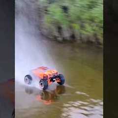 RC car drives on water