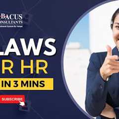 13 Laws That Every HR Should Know About