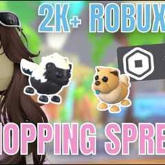 HUGE 2K+ Robux SHOPPING SPREE in Adopt Me!