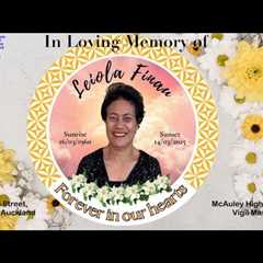 McAuley High School Vigil Mass Service In Loving Memory of Leiola Finau