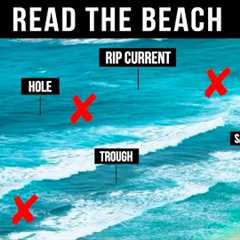 **Read the Beach** Cast here to catch more fish while surf fishing