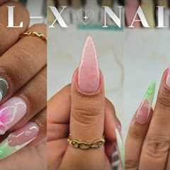 HOW TO DO 3D NAIL ART ON GEL-X NAILS AT HOME TUTORIAL 🌸✨️