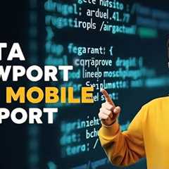 HTML Tutorial for Beginners | Meta Viewport for Mobile Support (Day 11)