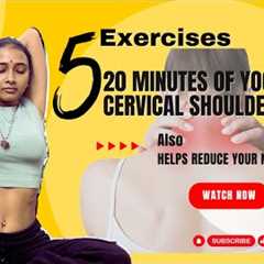 These 5 exercises will reduce your cervical shoulder/neck pain  #yoga #healthy #health #cervical