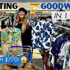 WHOA!!! GOODWILL Didn't Know What They Had!! $$$$ Epic Goodwill Thrift Haul! Thrift 7 GW's With Us!