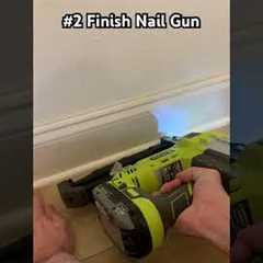 The only five tools/materials you need to install baseboards! #carpentry #trim #baseboards