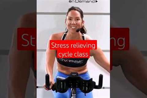 Stress relieving Spin class - free online workout! #spinning #spinclass #indoorcycling #fitness