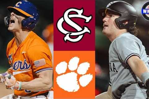 South Carolina vs #13 Clemson (Game 1) | 2025 College Baseball Highlights