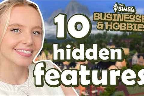 10 FEATURES you might not know in the new Business &amp; Hobbies EP in The Sims 4 (+a bonus..