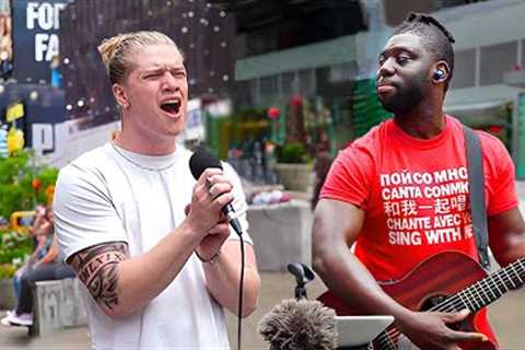 People Stare when Tattoo Guy Sings Harry Styles In Public