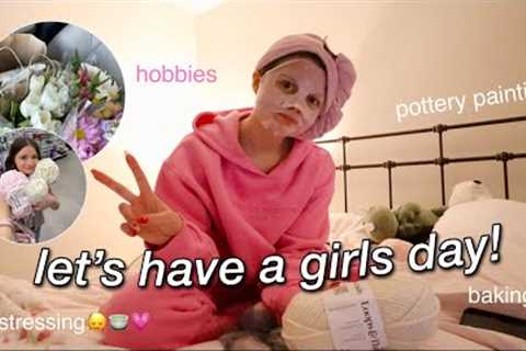 LET'S HAVE A GIRLS DAY🪷 exploring creative hobbies, de-stressing, baking + more :)