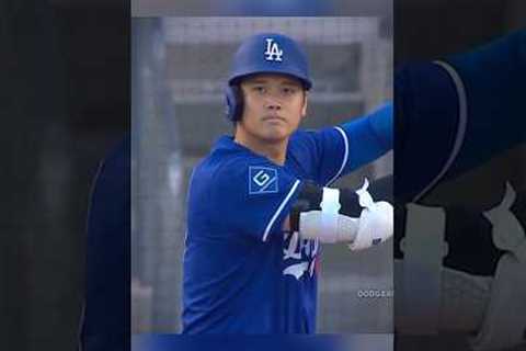 SHOHEI OHTANI HOME RUN IN HIS FIRST SPRING AT BAT 😳🔥 #mlb #baseball #dodgers #shoheiohtani
