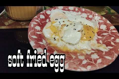 Healthy breafast soft fried egg#cooking#trending