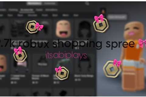 ✨️2.7k Robux Shopping Spree! 🎀 || ItsAbiPlays 🤭