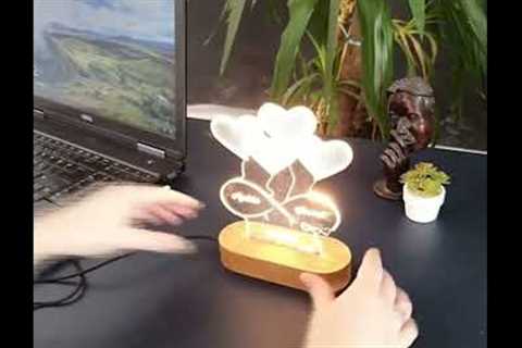 PERSONALIZED 3D ILLUSION LED LAMP FOR ANNIVERSARY