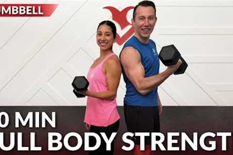 30 Min Full Body Dumbbell Workout at Home Strength Training - Weight Training for Weight Loss