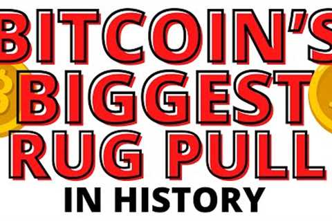 BTC Gone Wild  - Bitcoin's Biggest Rug Pull in History or is a BTC Bottom Forming?
