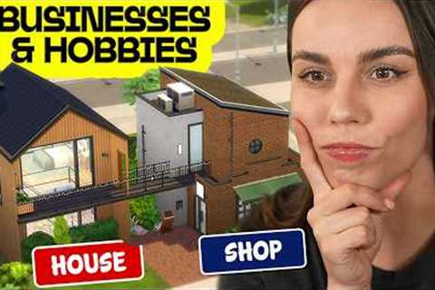 Building a House and Business on ONE lot - The Sims 4 Businesses & Hobbies