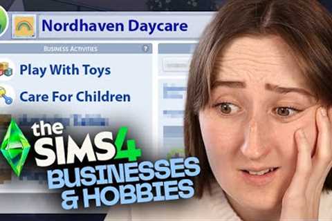 I tried running a *functional* DAYCARE in The Sims 4: Businesses &amp; Hobbies