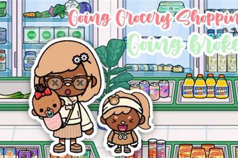 Day in a Life - Grocery Shopping in SLOMO Market | Toca Boca