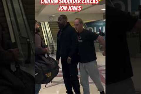 UFC Champion Jon Jones gets Shoulder Checked 😲 #mma #shorts #viral #sports #fight #trending