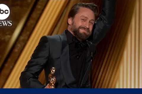 Oscars 2025: Kieran Culkin wins first Academy Award for actor in a supporting role in 'A Real Pain'