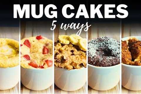 2-Minute MUG CAKES » 5 Flavours for Easy &amp; Delicious Microwave Dessert Recipes