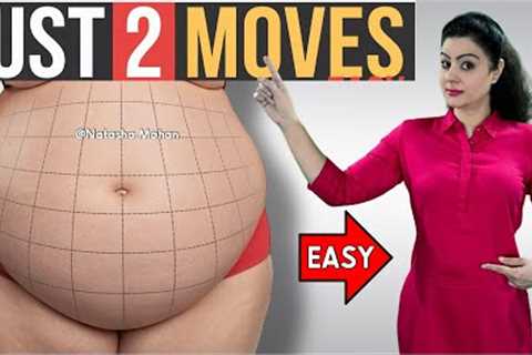 🔥 Get A FLAT Belly at HOME With 2 Simple Moves! (No Gym, No Crunches, No Planks) 🔥