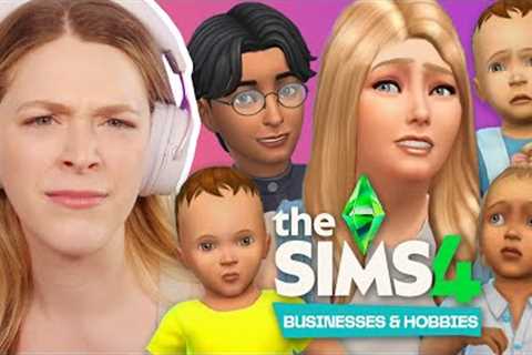 Running A 100 Baby Daycare In The Sims 4 Businesses & Hobbies | First Look