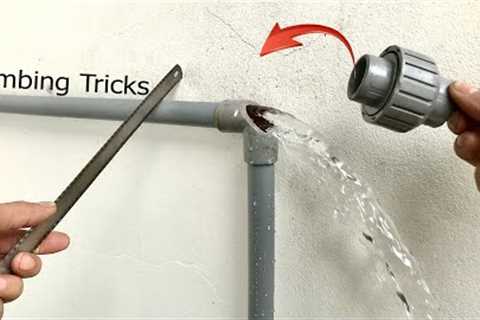 Solve your plumbing problems instantly! Replace broken elbow on pvc pipes that cannot lock water !