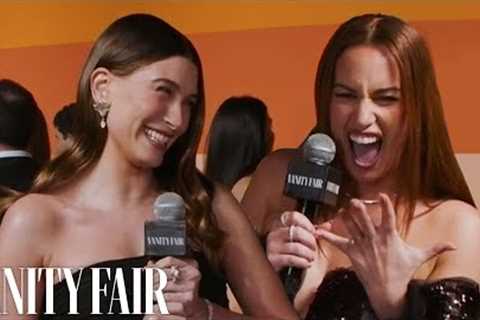 Hailey Bieber Reunites With Hannah Berner at the Vanity Fair Oscar Party | Vanity Fair